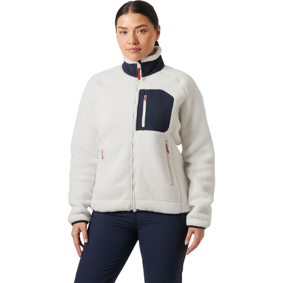 2025 Helly Hansen Womens Imperial Pile Fleece Block Jacket 49468 - Snow